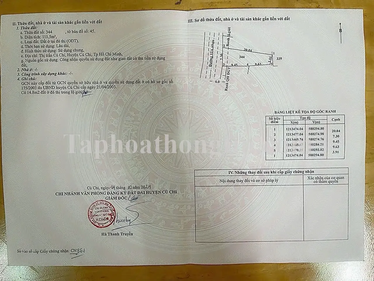 bán nhà mặt tiền thị trấn củ chi đường 12A ngang 7m 4