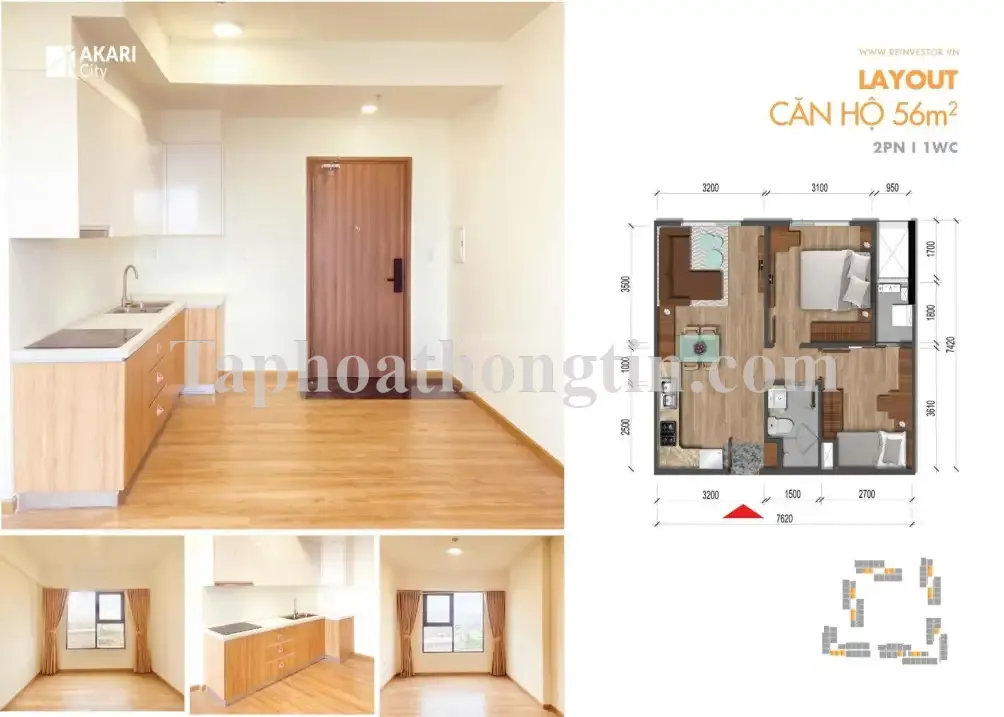 Bán gấp căn hộ Akari City, Nam Long Nhật Bản, Võ Văn Kiệt Bình Tân, sẵn sổ hồng, ngân hàng cho vay 3