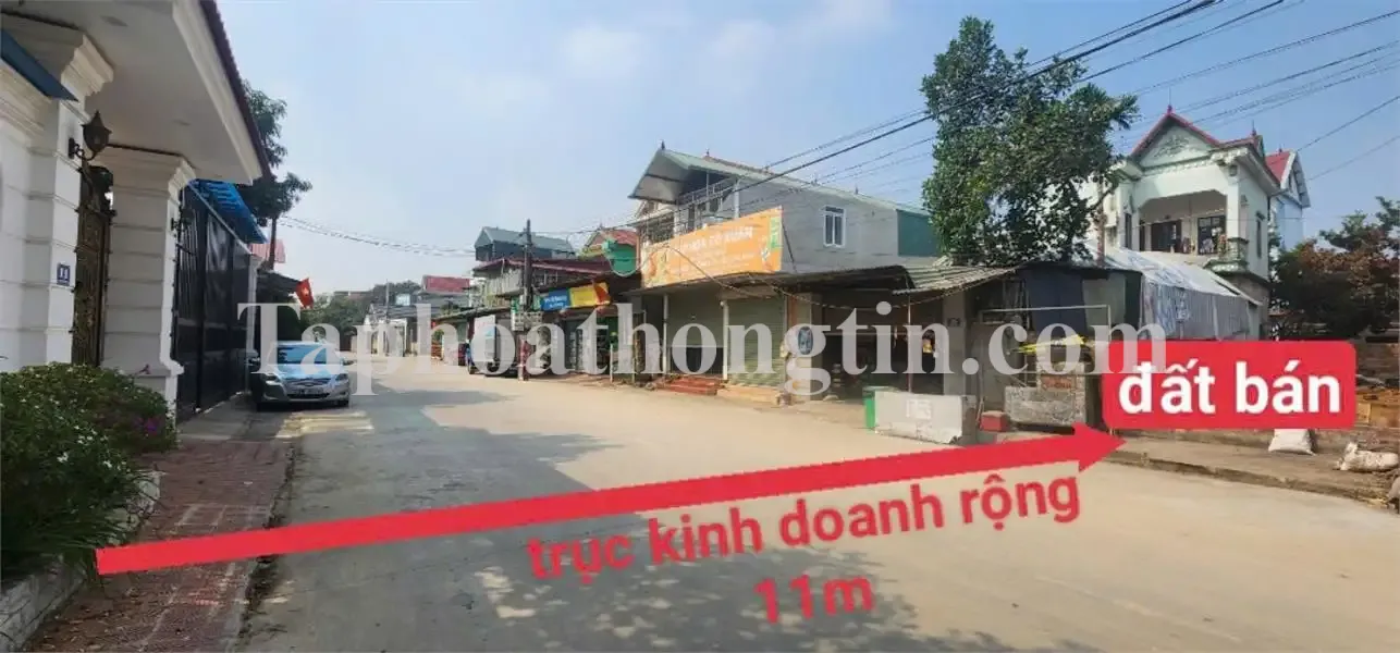 Bán đất KINH DOANH trục liên xã tại QUANG TIẾN-SS CẠNH KCN NỘI BÀI GIÁ CHỈ NHÍ 4X 2
