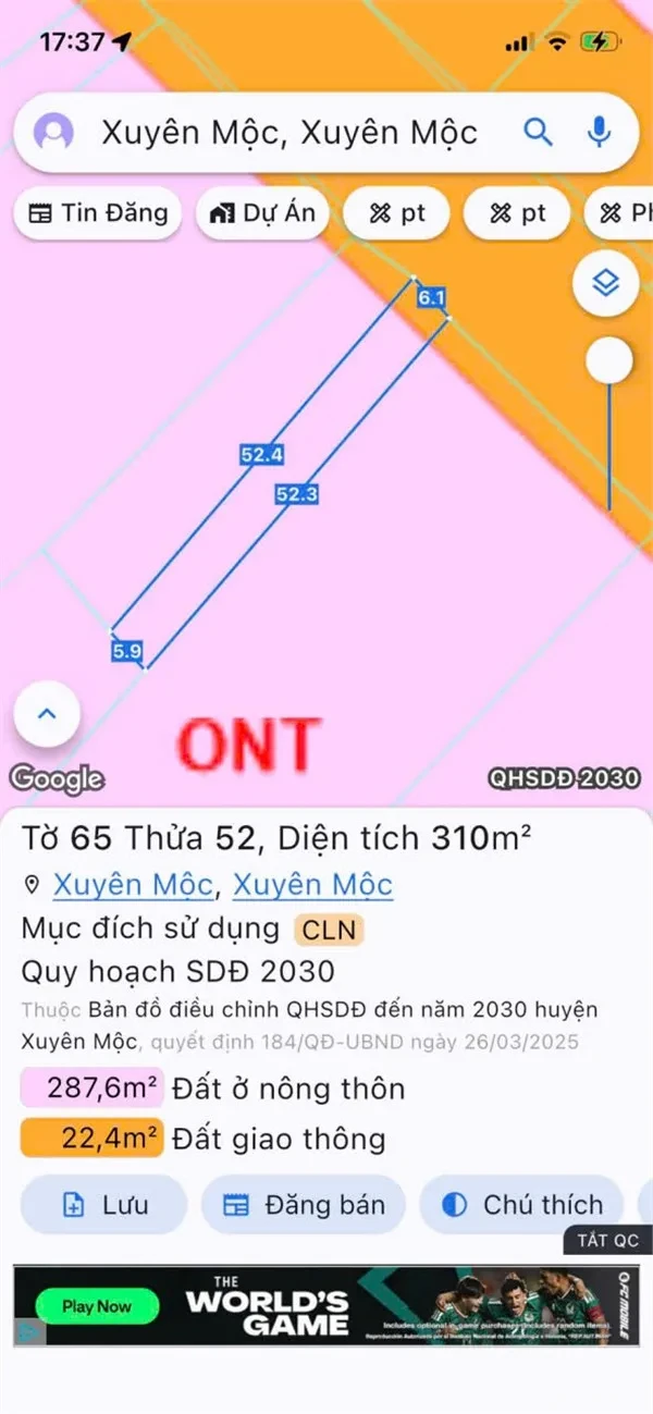CƠ HỘI ĐẦU TƯ GIÁ TỐT CHỈ 1,8 Tỷ Sở Hữu Ngay ĐẤT NỀN 500m² Hồ Tràm, Hồ Chí Minh 4