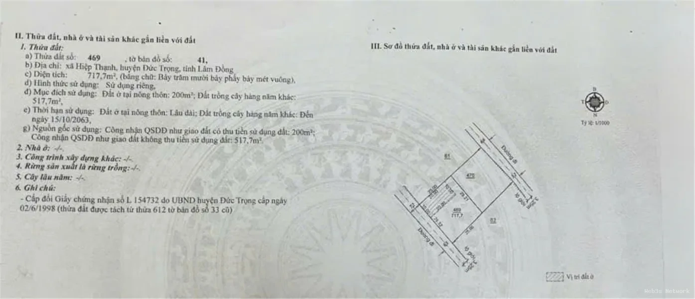 ĐẦU TƯ SINH LỜI – CHÍNH CHỦ CẦN BÁN ĐẤT Tại Xã Hiệp Thạnh, Huyện Đức Trọng, Lâm Đồng 2