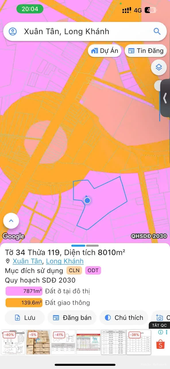 CƠ HỘI ĐẦU TƯ SINH LỜI – CHÍNH CHỦ BÁN QUỸ ĐẤT 8.010m² TẠI Phường Xuân Tân, TP Long Khánh, Đồng Nai 2