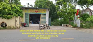 CHÍNH CHỦ BÁN NHANH ĐẤT có sẵn nhà cấp 4 vị trí đắc địa mặt đường tỉnh lộ 419 Tam Chúc chùa Hương