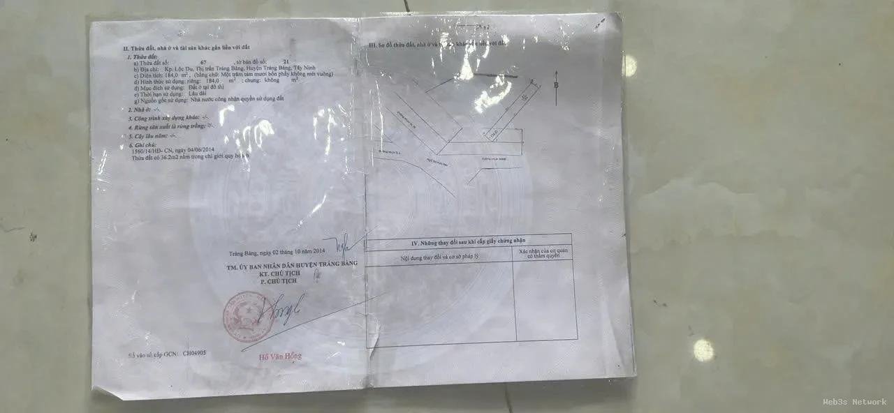 CHÍNH CHỦ BÁN LÔ ĐẤT MẶT TIỀN QUỐC LỘ 22 – Phường TRẢNG BÀNG, TÂY NINH 2
