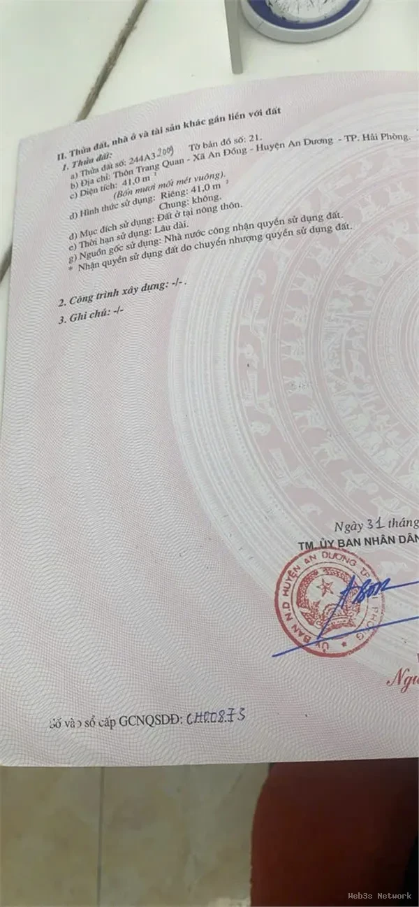 NHÀ CHỈNH CHỦ- GIÁ TỐT BÁN NHANH CĂN NHÀ 2 TẦNG VỊ TRÍ ĐẸP An Trang , An Đồng, tp Hải Phòng 2