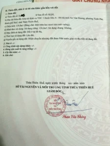 ĐẤT ĐẸP- GIÁ TỐT CHÍNH CHỦ BÁN NHANH LÔ ĐẤT ĐẦU TƯ LÀ SINH LỜI TẠI Thành phố Huế, Thừa Thiên Huế
