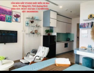 ĐÓN ĐẦU SÓNG DU LỊCH – CẦN BÁN GẤP STUDIO MẶT BIỂN Xã Bảo Ninh, TP. Đồng Hới, Tỉnh Quảng Bình