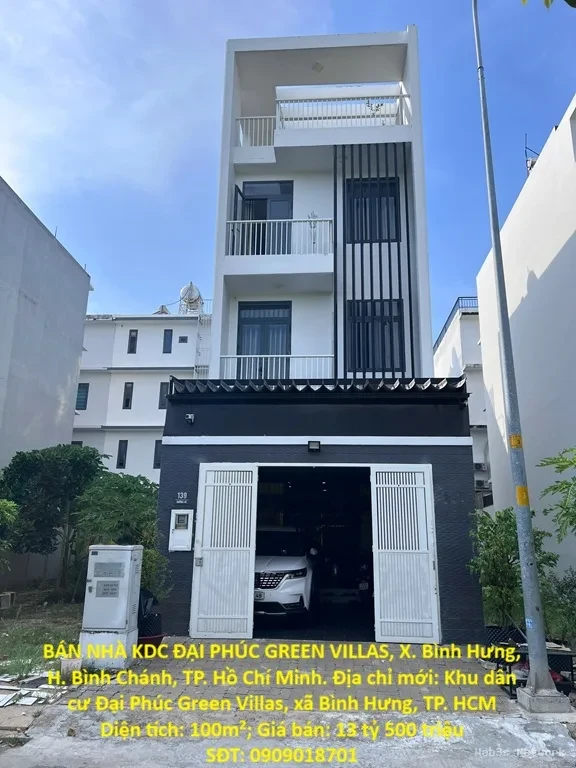 HOT HOT – CHÍNH CHỦ CẦN BÁN NHÀ KDC ĐẠI PHÚC GREEN VILLAS, X. Bình Hưng, H. Bình Chánh, TP. Hồ Chí Minh