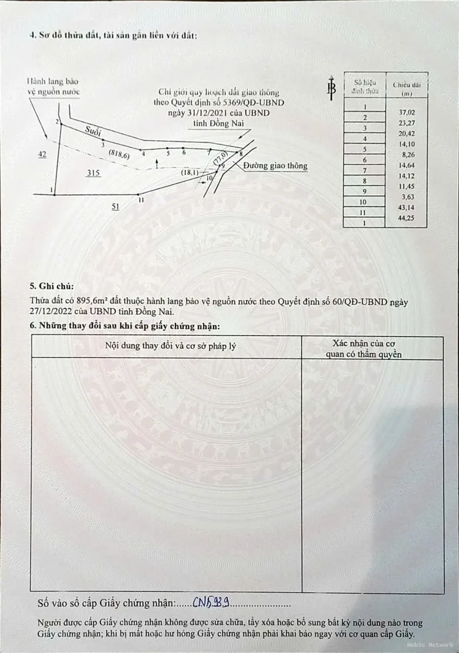 ĐẦU TƯ SINH LỜI – CHÍNH CHỦ BÁN 2 THỬA ĐẤT LIỀN KỀ TẠI Xã Hưng Thịnh, Đồng Nai 4