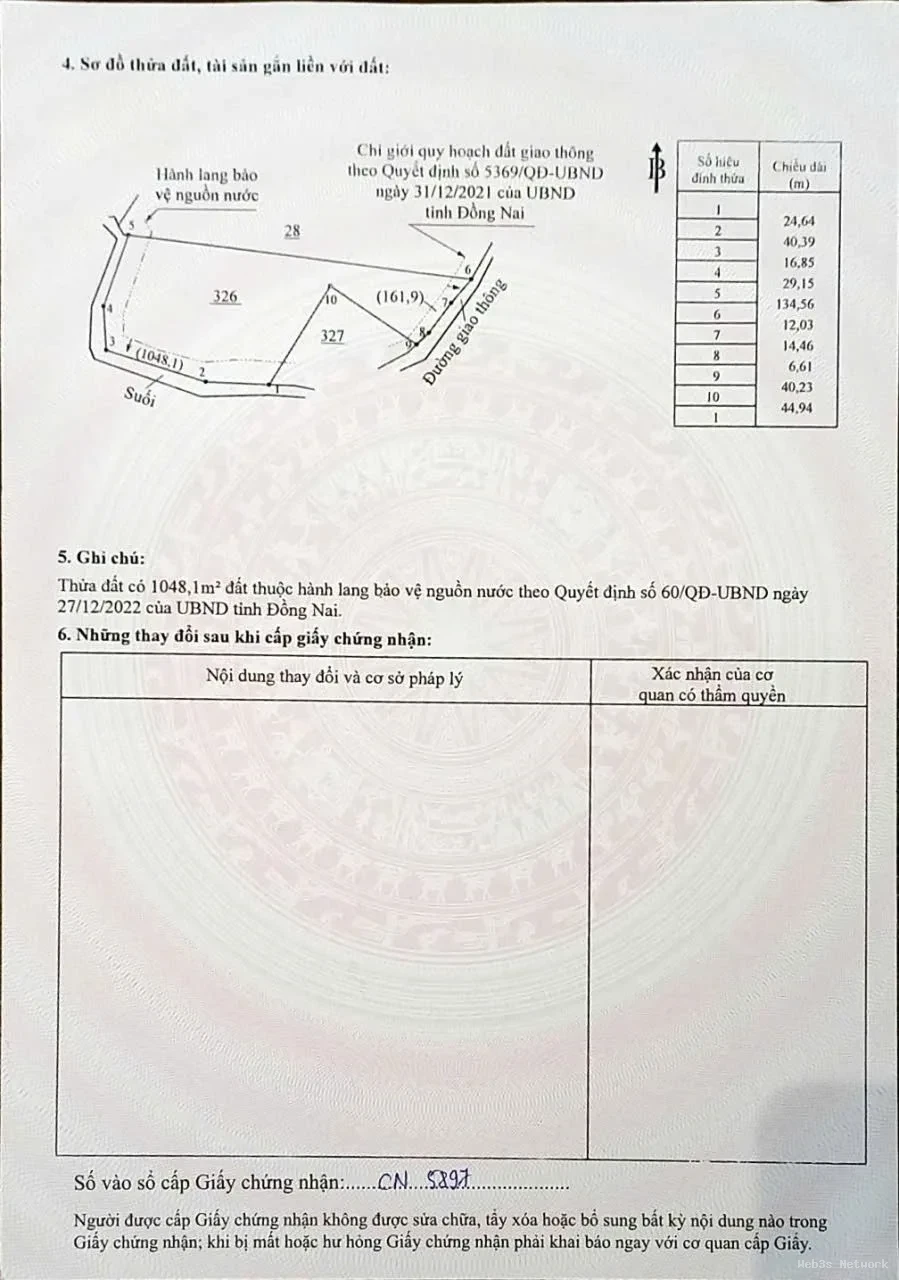 ĐẦU TƯ SINH LỜI – CHÍNH CHỦ BÁN 2 THỬA ĐẤT LIỀN KỀ TẠI Xã Hưng Thịnh, Đồng Nai 2