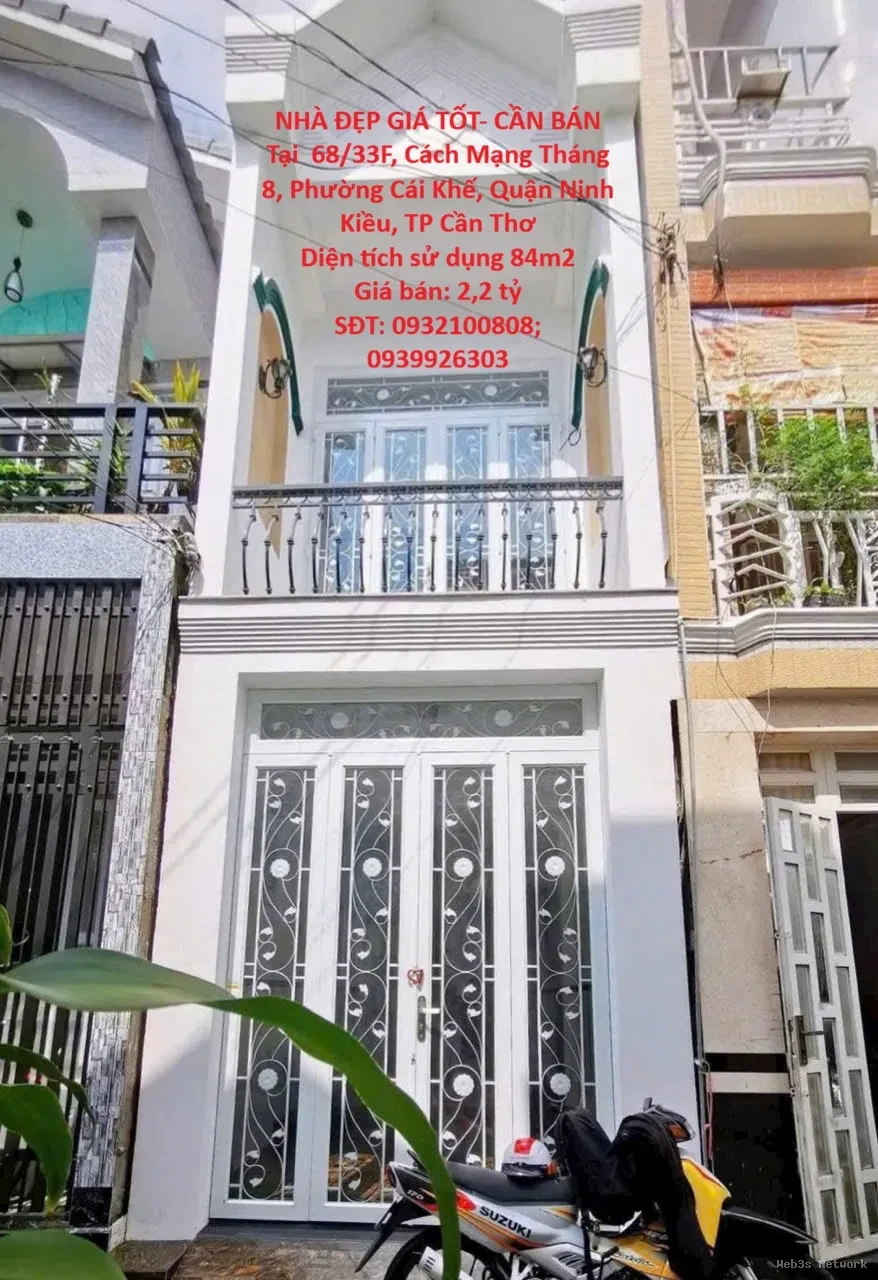 NHÀ ĐẸP GIÁ TỐT- CẦN BÁN Tại Phường Cái Khế, Ninh Kiều, Cần Thơ