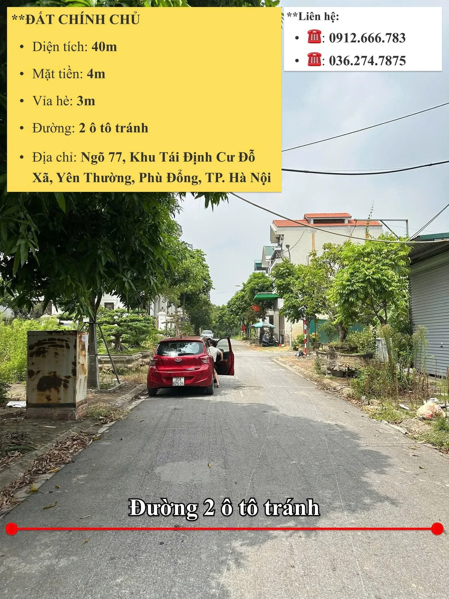 ĐẤT ĐẸP- GIÁ TỐT BÁN NHANH LÔ ĐẤT ĐẦU TƯ LÀ SINH LỜI TẠI Yên Thường Phù Đổng thành phố Hà Nội
