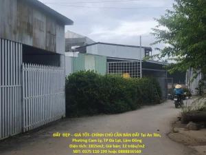 ĐẤT ĐẸP – GIÁ TỐT- CHÍNH CHỦ CẦN BÁN ĐẤT Tại An Tôn, Phường Cam Ly, TP Đà Lạt, Lâm Đồng