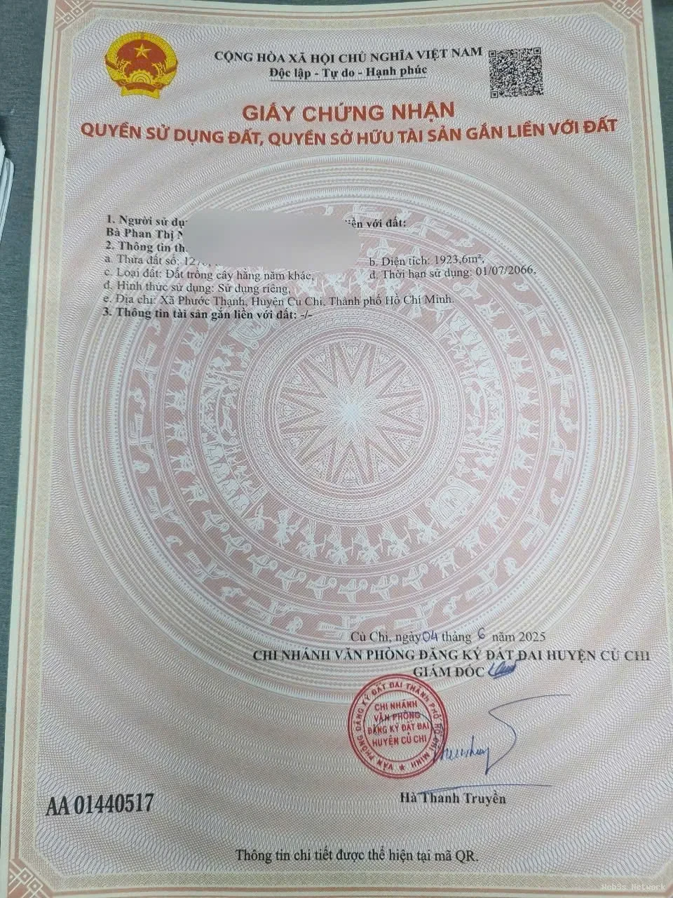 HOT HOT HOT Chính Chủ Bán Nhanh Lô Đất Vị Trí Đắc Địa Tại Phước Thạnh, Củ Chi, TP Hồ Chí Minh 2