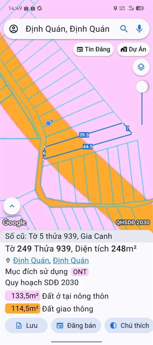 CƠ HỘI ĐẦU TƯ SINH LỜI – Chính Chủ Bán 3 Nền Đất full Thổ Cư Tại Xã Gia Canh, Định Quán, Đồng Nai 5