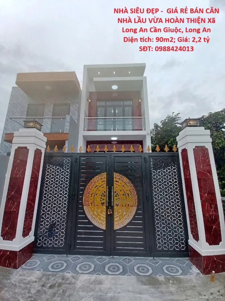 NHÀ SIÊU ĐẸP – GIÁ RẺ BÁN CĂN NHÀ LẦU VỪA HOÀN THIỆN Xã Long An Cần Giuộc , Long An