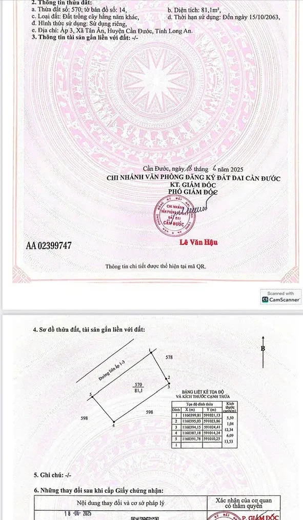 ĐẦU TƯ SINH LỜI – Chính Chủ Bán Trọn 3 thửa đất thuộc xã Tân Ân, Cần Đước, Long An 3