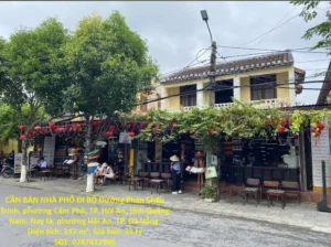 CẦN BÁN NHÀ PHỐ ĐI BỘ PHAN CHÂU TRINH – 147M² – MT 8M – 3PN – P.CẨM PHÔ, TP.HỘI AN, Quảng Nam