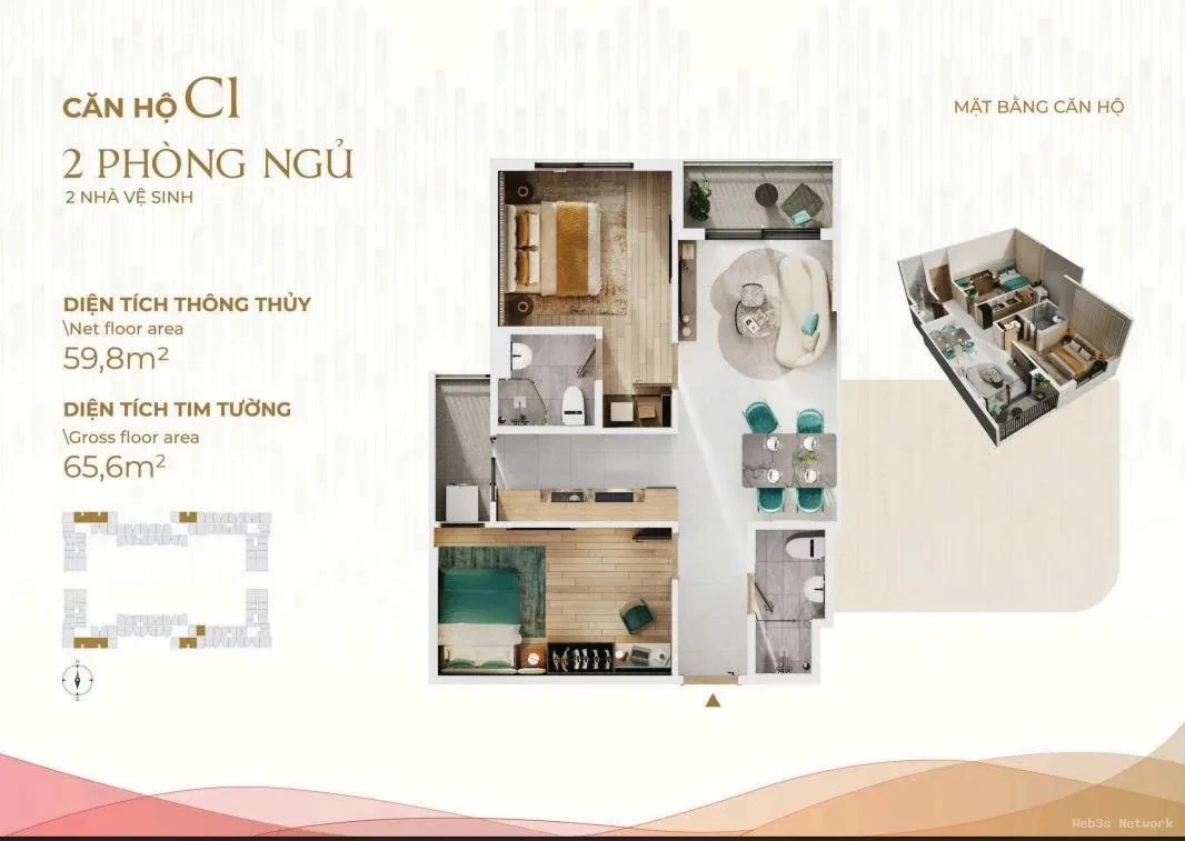 BÁN 3 CĂN HỘ THE WIN CITY – 1PN, 2PN, 3PN – CỬA NGÕ TÂY SÀI GÒN – Đức Hòa, Long An. 2